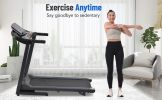 Electric Motorized Treadmill with Audio Speakers, Max. 10 MPH and Incline for Home Gym