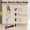 Massage Gun for Home Gym Fascial Gun Muscle Massager with 4 Massage Heads and Carry Bag Sliver