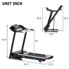 Treadmills for Home, Electric Treadmill with Automatic Incline, Foldable 3.5HP Workout Running Machine Walking