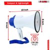 5 Core Megaphone Bull Horn 30W Loud Speaker 800 Yards Range Rechargeable Portable USB Bullhorn w Recording Volume Control Siren Noise Maker for Kids a