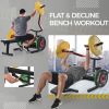 Weight Chest Press Bench - Weight Bench Press Machine 11 Adjustable Positions Flat Incline for Chest & Arm Ab Workout