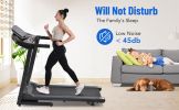 Electric Motorized Treadmill with Audio Speakers, Max. 10 MPH and Incline for Home Gym