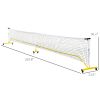 Soozier Pickleball Set with Net, Court Markers and Wheels, 22FT Portable Pickleball Net for Driveway with 4 Pickleball Paddles