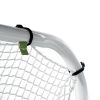 Soozier 6' x 6' Folding Lacrosse Goal, Backyard Lacrosse Net with Steel Frame, Soccer & Lacrosse Training Equipment for Kids, Youth, Adults