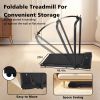 Walking Pad Treadmill Under Desk 2 in 1 Folding Portable Treadmill for Home Office Walking Jogging Machine 240 lb Capacity Black