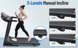 Electric Motorized Treadmill with Audio Speakers, Max. 10 MPH and Incline for Home Gym