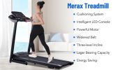 Electric Motorized Treadmill with Audio Speakers, Max. 10 MPH and Incline for Home Gym