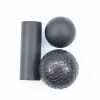 3 in 1 Yoga Massage Set EPP Hollow Yoga Column Foam Roller Blocks Massage Yoga Ball Gym Pilates Exercise Fitness Tool with Bag