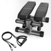 Steppers for Exercise, Stair Stepper with Resistance Bands, Mini Stepper with 330LBS Loading Capacity, Hydraulic Fitness Stepper with LCD Monitor