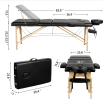 Massage Table Portable Massage Bed Lash Bed with Carrying Case SPA Table Height Adjustable, Salon Bed Face Cradle Bed