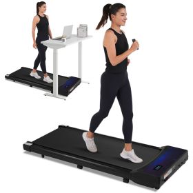 Walking Pad Under Desk Treadmill for Home Office -2.5HP Walking Treadmill 0.6-4MPH 300LBS Capacity Treadmill for Walking Running Remote Control Batter (Color: as Pic)