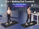 Walking Pad Under Desk Treadmill for Home Office -2.5HP Walking Treadmill 0.6-4MPH 300LBS Capacity Treadmill for Walking Running Remote Control Batter