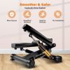 YSSOA Mini Stepper with Resistance Band, Stair Stepping Fitness Exercise Home Workout Equipment for Full Body Workout