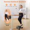 Steppers for Exercise, Stair Stepper with Resistance Bands, Mini Stepper with 330LBS Loading Capacity, Hydraulic Fitness Stepper with LCD Monitor