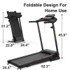 Folding Treadmill with Incline 2.5HP 12KM/H Electric Treadmill for Home Foldable